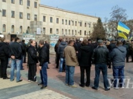 Пенсионеры МВД устроили митинг в Кировограде