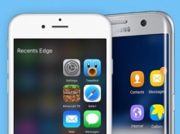 Как добавить боковую панель в стиле Galaxy S7 edge на iPhone