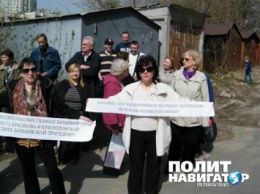 Жители Батыевой горы в Киеве протестуют против опасной стройки