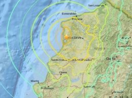 У берегов Эквадора зафиксировано землетрясение магнитудой 7,8