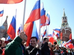 В Москве прошла 100-тысячная первомайская демонстрация. ФОТО