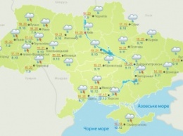 Погода на сегодня: В Украине дожди, местами с грозами, температура до +22