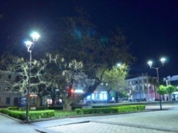 Центральная площадь Кировограда перешла на ночной режим освещения
