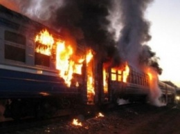 Пригородный электропоезд загорелся в Винницкой области