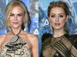 Николь Кидман и Эмбер Херд стали главными звездами на премьере "Аквамена"