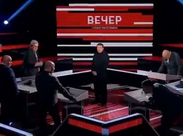 Российский пропагандист набросился на поляка в эфире: "Подойду и по башке врежу"