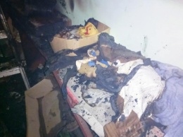 Вчера в Каховке спасатели потушили пожар на балконе