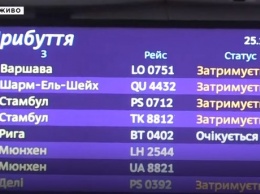 В украинских аэропортах задерживаются рейсы из-за погодных условий: сотни украинцев не могут улететь в Египет