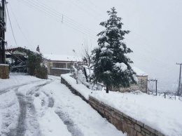 Границу Болгарии и Греции замело снегом