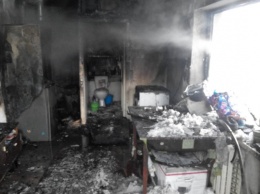 Сегодня в Зеленовке пожарные тушили загоревшийся частный дом