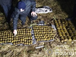 В Хмельницкой области нашли три мешка с гранатами