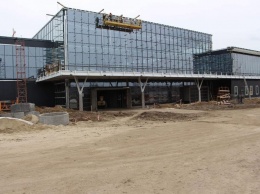 Строительство нового терминала в аэропорту Запорожья: ход работ на конец февраля 2019 года
