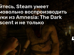 Бойтесь, Steam умеет самовольно воспроизводить звуки из Amnesia: The Dark Descent и не только