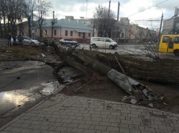Ветер посрывал крыши и повалил деревья на западе Украины