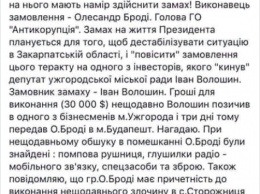 Ужгородский активист Порошенко заявил о покушении на президента в Закарпатье