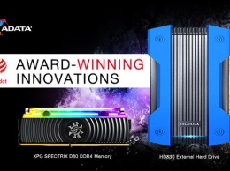Внешний диск ADATA HD830 и модуль SPECTRIC D80 XPG получили Red Dot Design Award