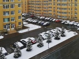 Города Украины засыпало весенним снегом