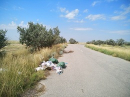 Жители курортных поселков Херсонщины жалуются на мусор