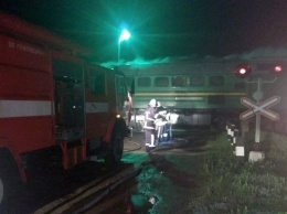 В Хмельницкой области загорелся локомотив поезда