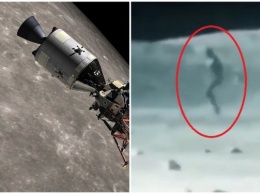 Пришелец на Луне? Обнародованы секретные кадры встречи миссии «Аполлон-11» с инопланетянином