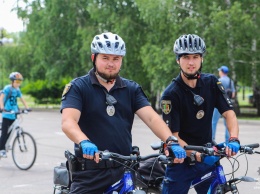 На улицах Кривого Рога появились патрульные на велосипедах