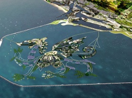 Морское "чудовище": в Уэльсе хотят построить плавучий остров в форме дракона