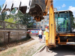 По улице Бувина в Керчи начат ремонт дороги