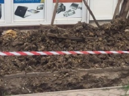 В Кривом Роге за яму на тротуаре оштрафовали предпринимателя