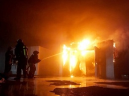 В Запорожье сгорели склады рыбзавода "Аркадия"