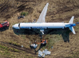 A321 "Уральских авиалиний" разрезали и вывезли с кукурузного поля