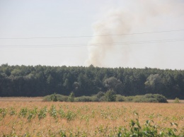 Возле арсенала в Калиновке произошел пожар (обновлено)