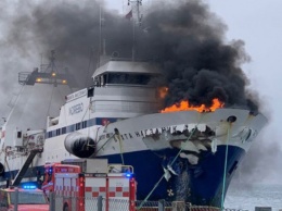В порту Норвегии загорелся российский корабль