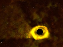 НАСА составила модель поглощения звезды черной дырой