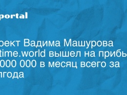 Проект Вадима Машурова Instime.world вышел на прибыль $3 000 000 в месяц всего за полгода
