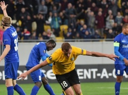 В матче Лиги Европы УЕФА с бельгийским «Гентом» во Львове «Александрия» спасла ничью