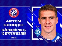 Нападающий "Динамо" признан лучшим игроком 10-го тура УПЛ