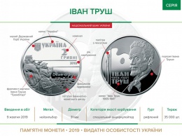 Нацбанк выпустил памятную монету «Иван Труш»