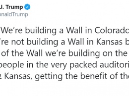 Трамп объявил о строительстве стены в штате, который не граничит с Мексикой