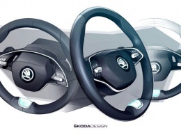 Skoda показала эскизы дизайна интерьера новой Skoda Octavia (ФОТО)