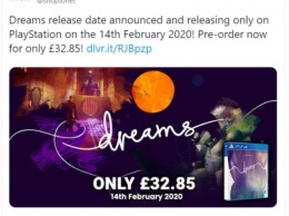 Слухи: полная версия Dreams выйдет 14 февраля 2020 года