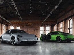 Porsche представил Taycan с отделкой из углеродного волокна: фото