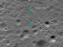 Спутник NASA обнаружил на Луне обломки индийского посадочного модуля Vikram
