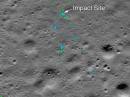 NASA показало место крушения на Луне индийского космического аппарата