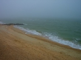 В Кирилловке море окутано туманом (фото)