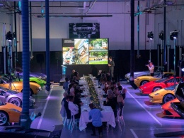 Эксклюзивные суперкары Lamborghini стали гостями на званом ужине