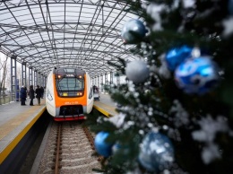На авиаэкспресс «Киев - Борисполь» запустили новый украинский поезд (ФОТО)