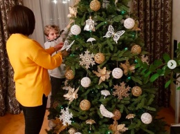 Алла Мазур показала сына и свою новогоднюю елку