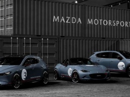 Mazda показала гоночные версии Mazda3, MX-5 Miata и CX-5