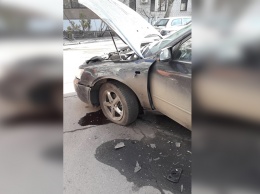 В Днепре на проспекте Пушкина взорвался Hyundai