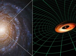 Обнаружена необычная черная дыра с диском внутри